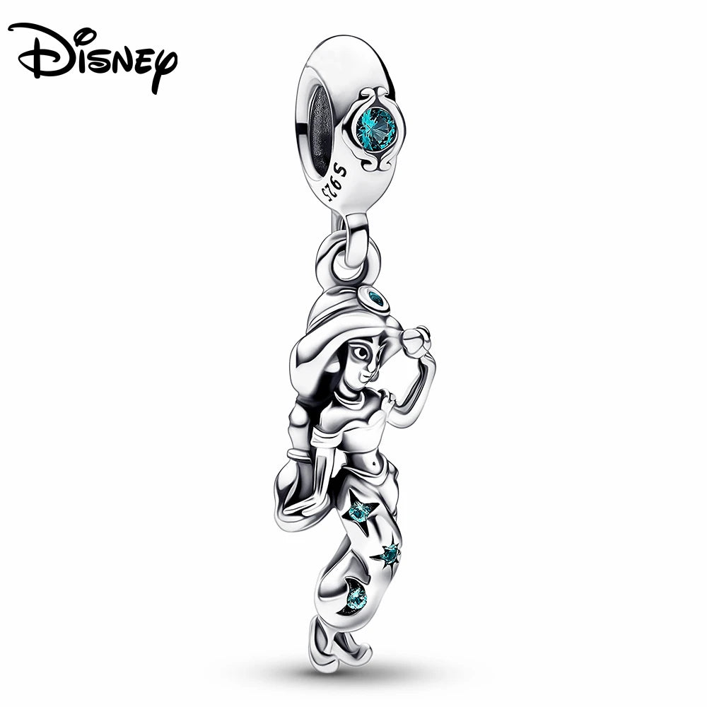 Disney S925 Silver Princess Charm Bead – Fits Pandora Bracelet & Necklace