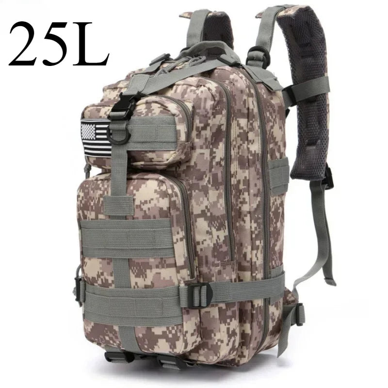 Tactical Backpack – 25L / 50L MOLLE Outdoor Bag for Hiking, Camping & Hunting