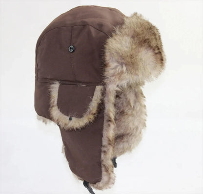 Winter Trapper Hat – Faux Fur Ushanka for Men & Women