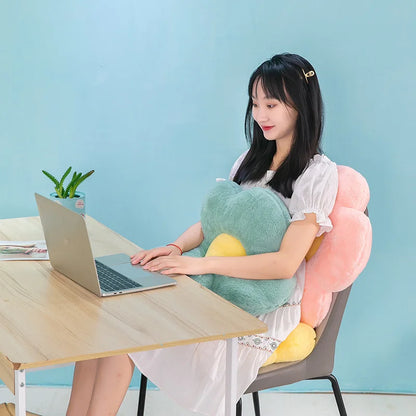 Flower Shape Plush Floor Cushion – Soft Seat Pad