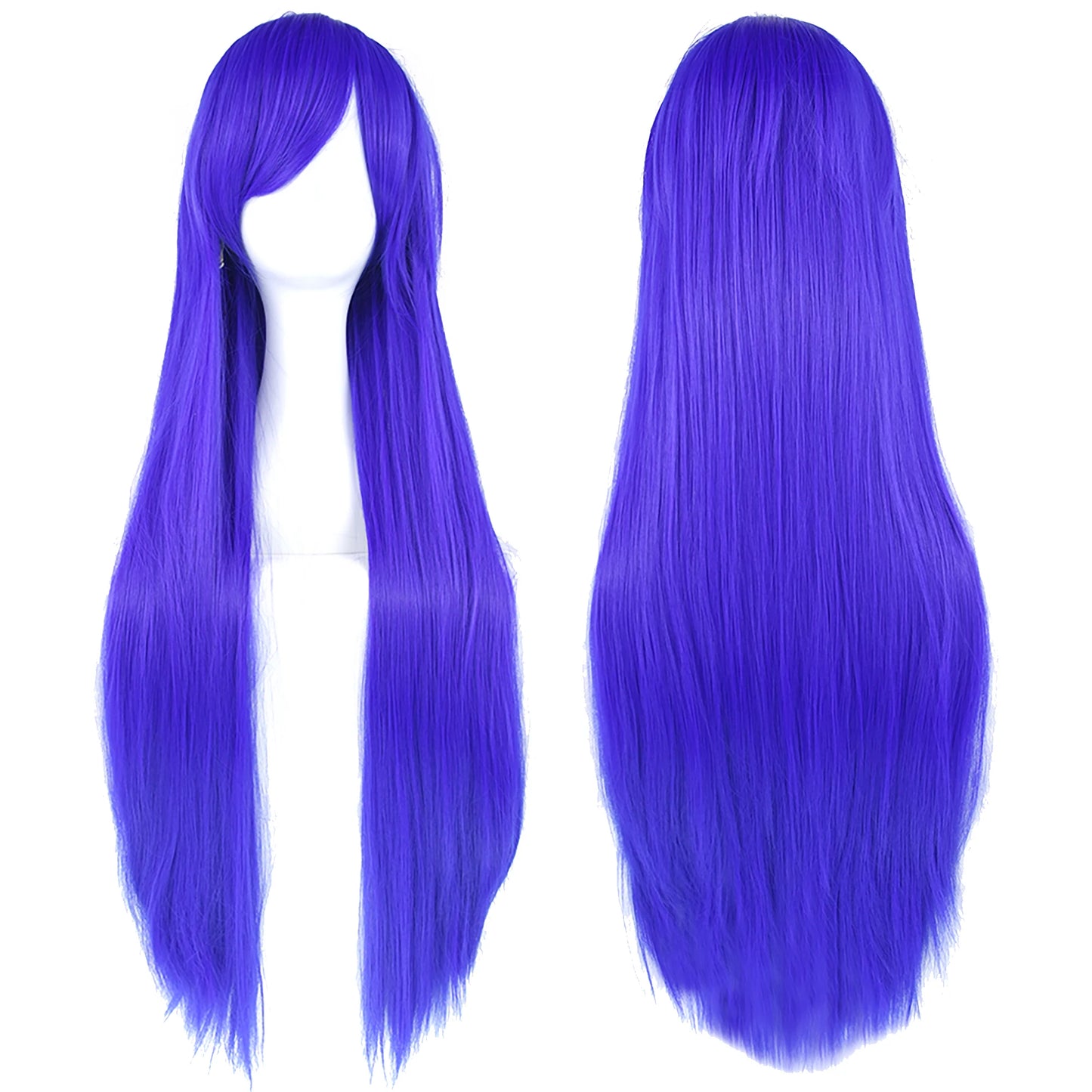 80cm Long Synthetic Cosplay Wig – Straight Hair, 36 Colors
