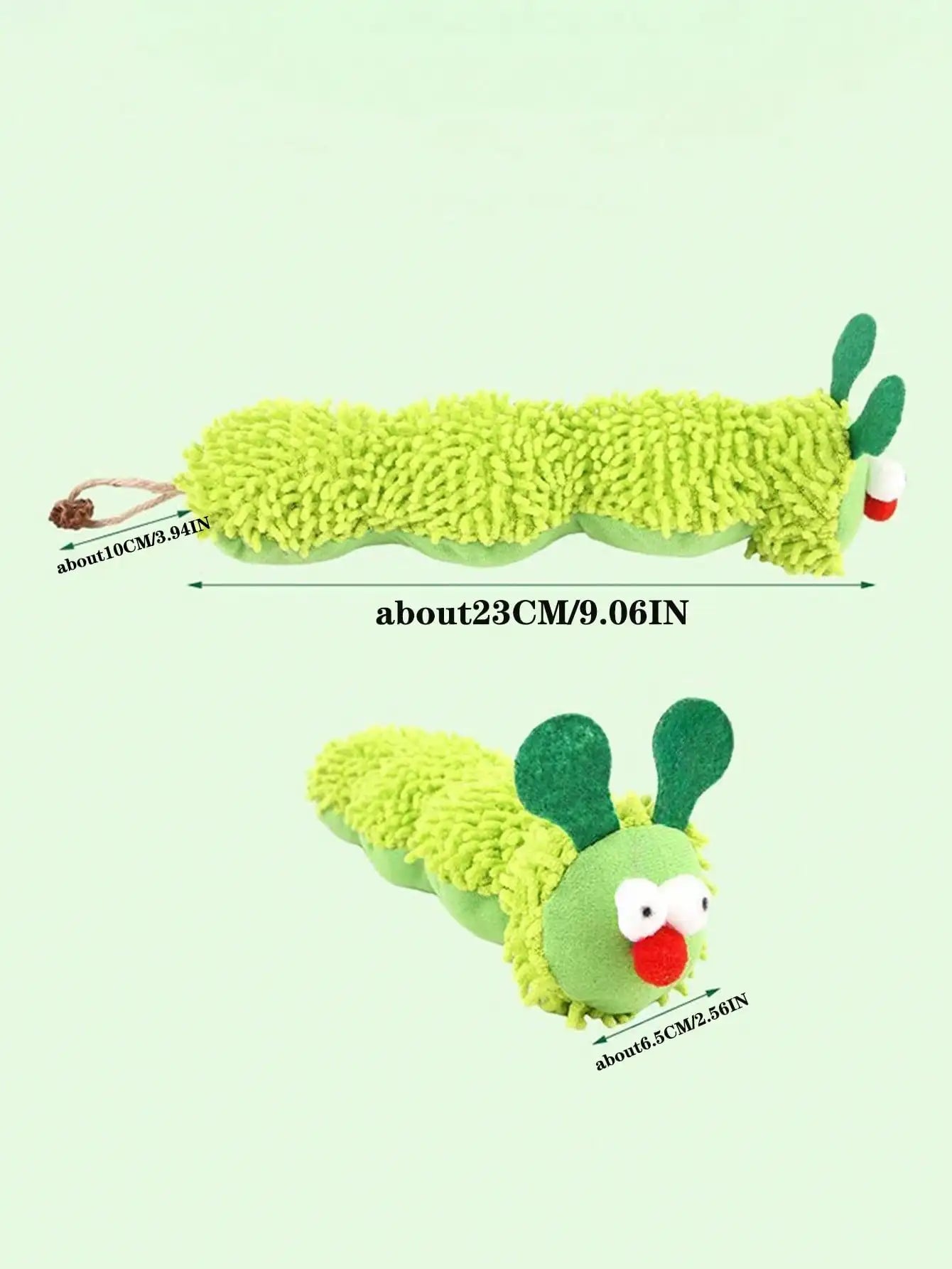 Catnip Plush Dumbbell Cat Toy – Soft Caterpillar Kick & Chew Toy