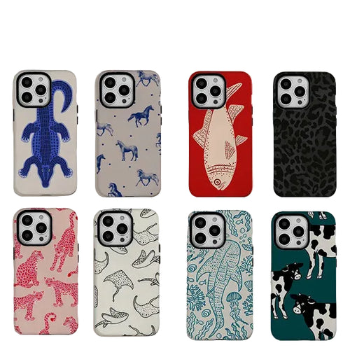 Art Cute animals iPhone Case