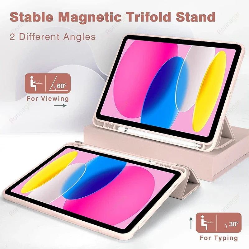 iPad Case with Pencil Slot – Slim Folio Smart Cover