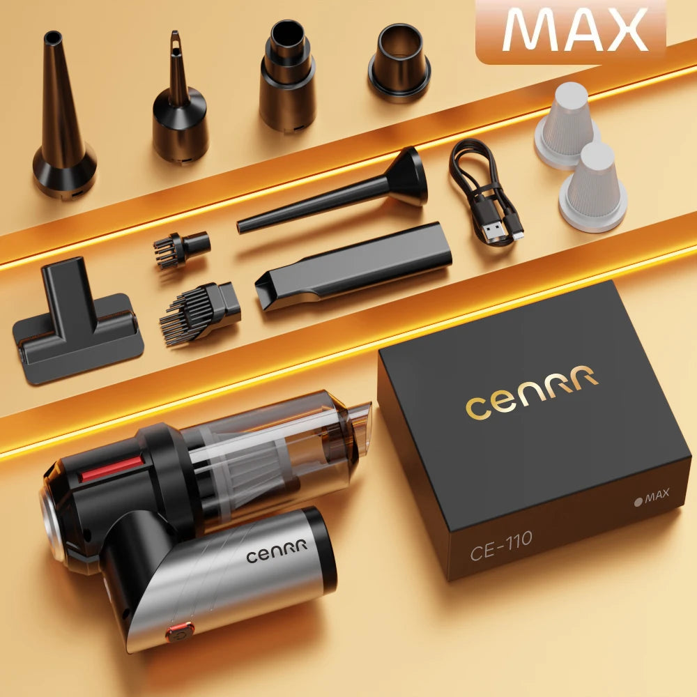 Cenrr CE-110 MAX Mini Cordless Car Vacuum Cleaner 998000Pa – Handheld Blower
