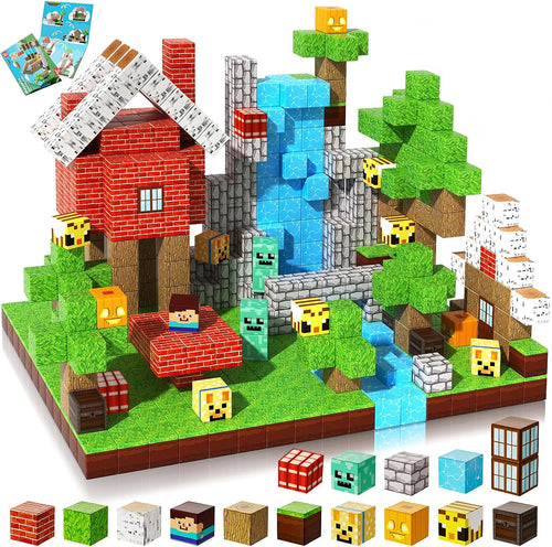 Magnetic Building Blocks Forest World Set – 100 Pcs STEM Toy