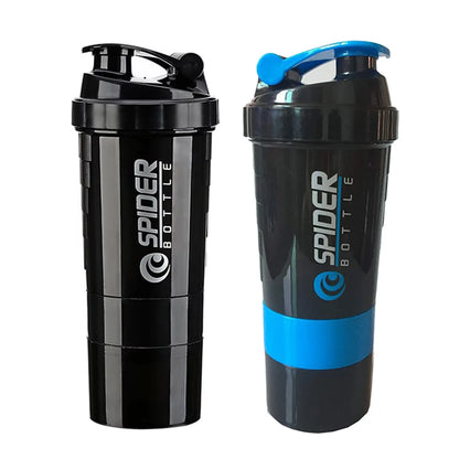 3 Layer Protein Shaker Bottle with Powder Storage