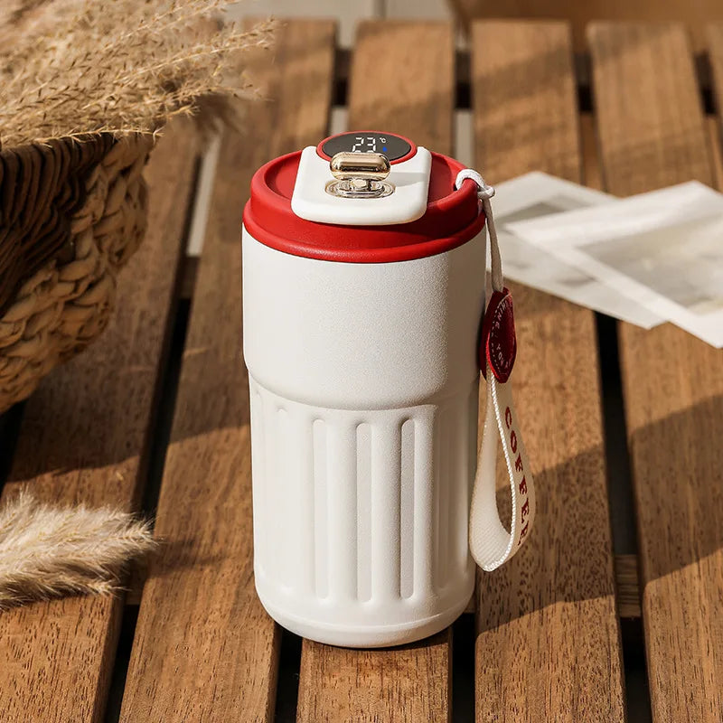 Insulated Thermos Tumbler 15oz with LED Temperature Display