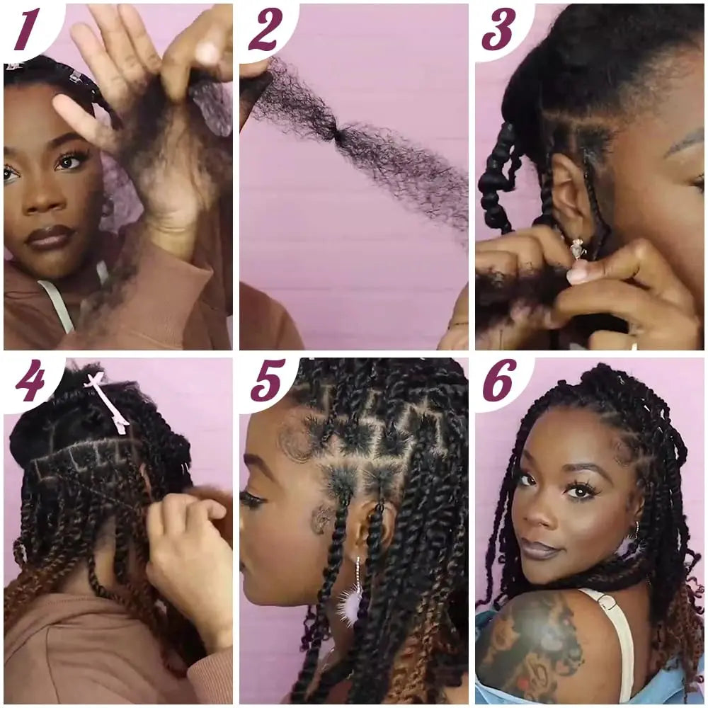 Afro Kinky Curly Bulk Human Hair for Braiding Remy No Attachment