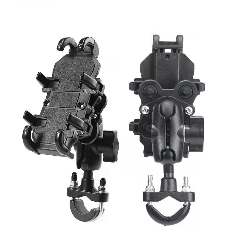 Motorcycle Bike Phone Holder Aluminum Handlebar GPS Mount Bracket