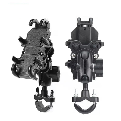 Motorcycle Bike Phone Holder Aluminum Handlebar GPS Mount Bracket