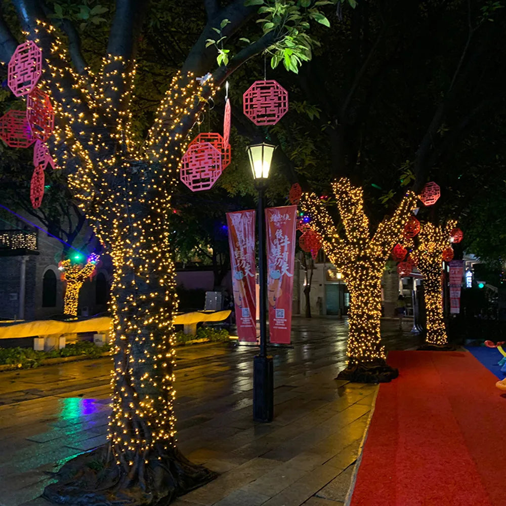 LED String Fairy Lights – 8 Modes, 5M–100M, Indoor & Outdoor