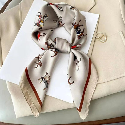 Silk Square Scarf for Women – 70cm Satin Neck Tie, Hair Bandana & Shawl Wrap