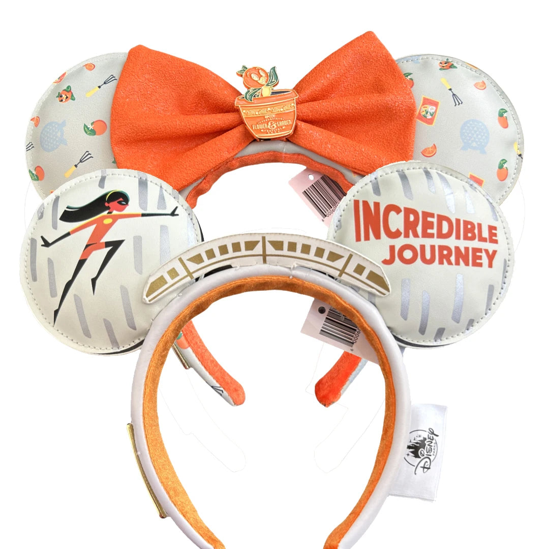 Disney Minnie Mouse Ear Headband with Bow – PU Leather Disneyland Ears