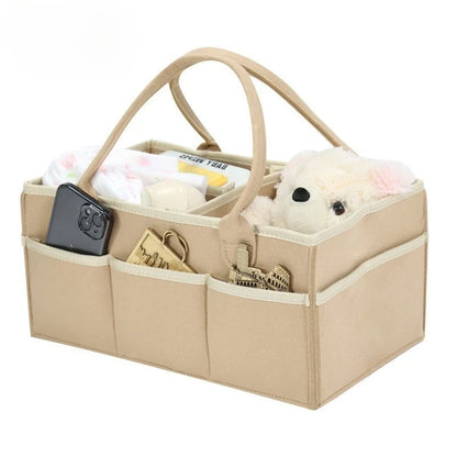 Baby Diaper Caddy Organizer – Large Felt Storage Bag
