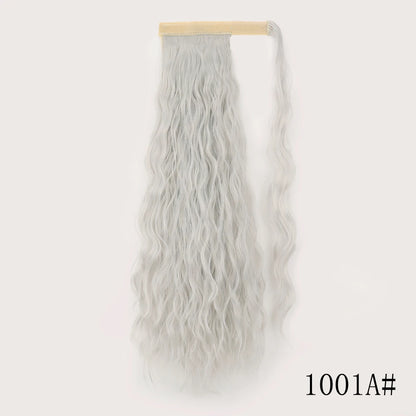 Wrap Around Ponytail Extension Synthetic Straight Hair 22-34 Inch