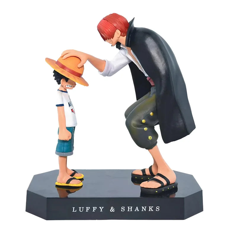 18CM One Piece Shanks Luffy Sabo Ace Sanji Zoro Action Figure