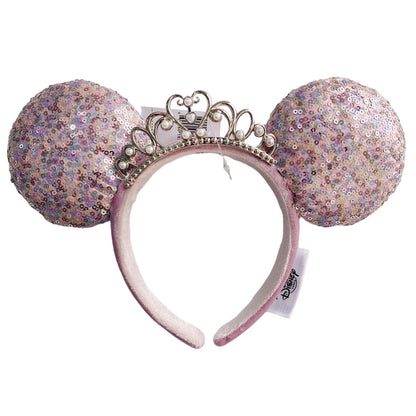 Disney Minnie Mouse Ears Headband – Sequin Bow Princess & Villain Styles