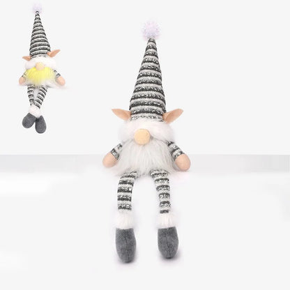 Light-Up Christmas Gnome Doll – Long-Leg Faceless Plush Holiday Decoration