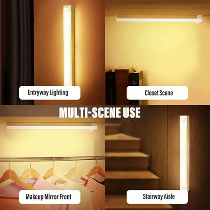 Motion Sensor LED Night Light Bar – Wireless Under Cabinet Lamp