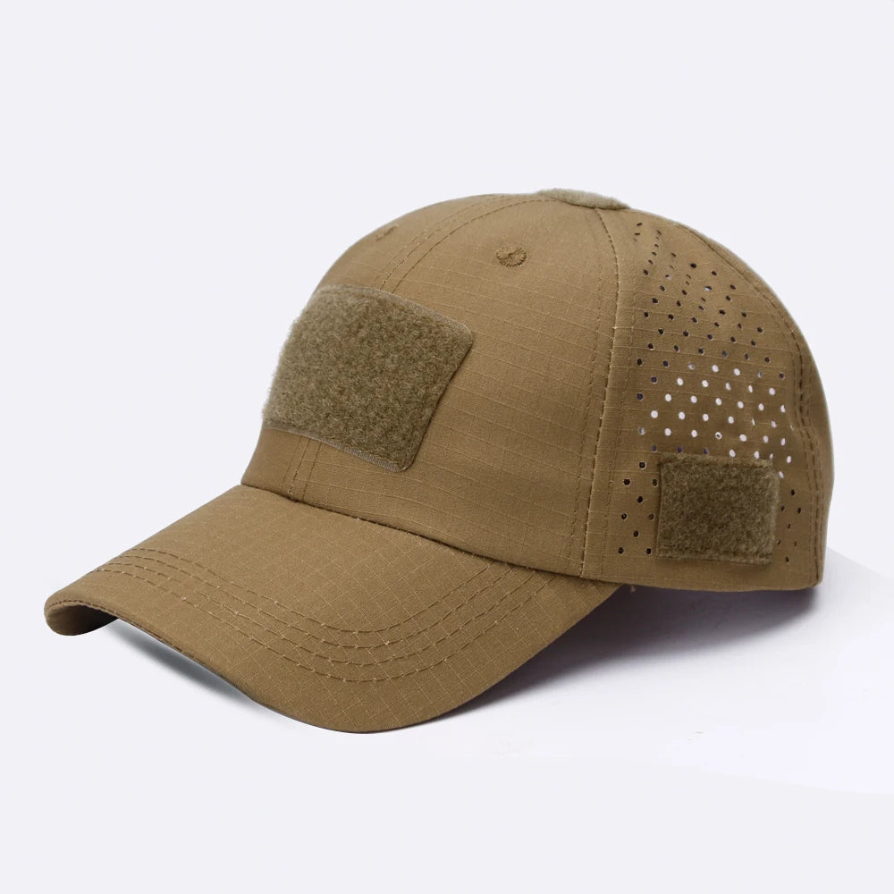 Tactical Baseball Cap with Velcro Patch – Breathable Adjustable Hat