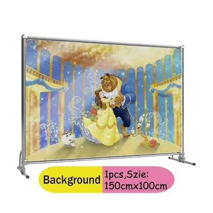 Beauty and the Beast Party Supplies – Disney Princess Birthday Decorations Set