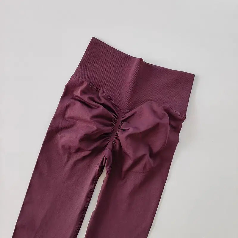 Seamless High Waist Yoga Leggings Women – Scrunch Butt Push Up Gym Pants