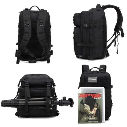 50L Tactical Backpack – 1000D Nylon Waterproof Military Rucksack for Hiking, Hunting & Outdoor