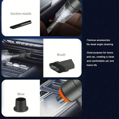 Cordless Handheld Car Vacuum Cleaner 998000Pa 2-in-1 Blow & Suction USB Rechargeable