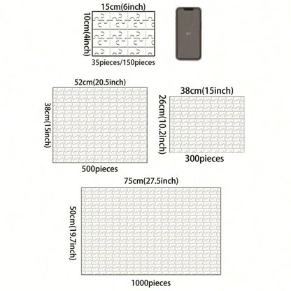 Custom Photo Puzzle – Personalized Cardboard Jigsaw, 35 to 1000 Pieces