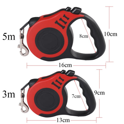 Retractable Dog Leash – 3M & 5M Nylon Lead for Small Dogs & Cats