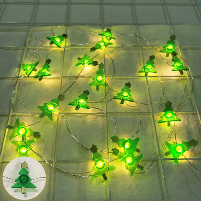 Christmas LED String Lights Santa Snowman Reindeer Xmas Decor
