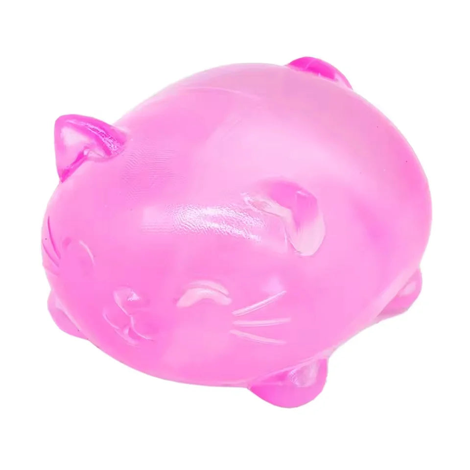 Cute Cat Stress Relief Squeeze Toy – Mini Soft Decompression Fidget Toy