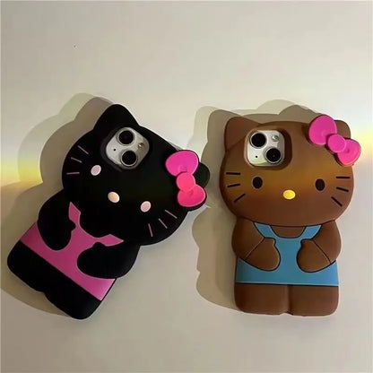 Kitty Cat 3D Silicone Soft iPhone Case