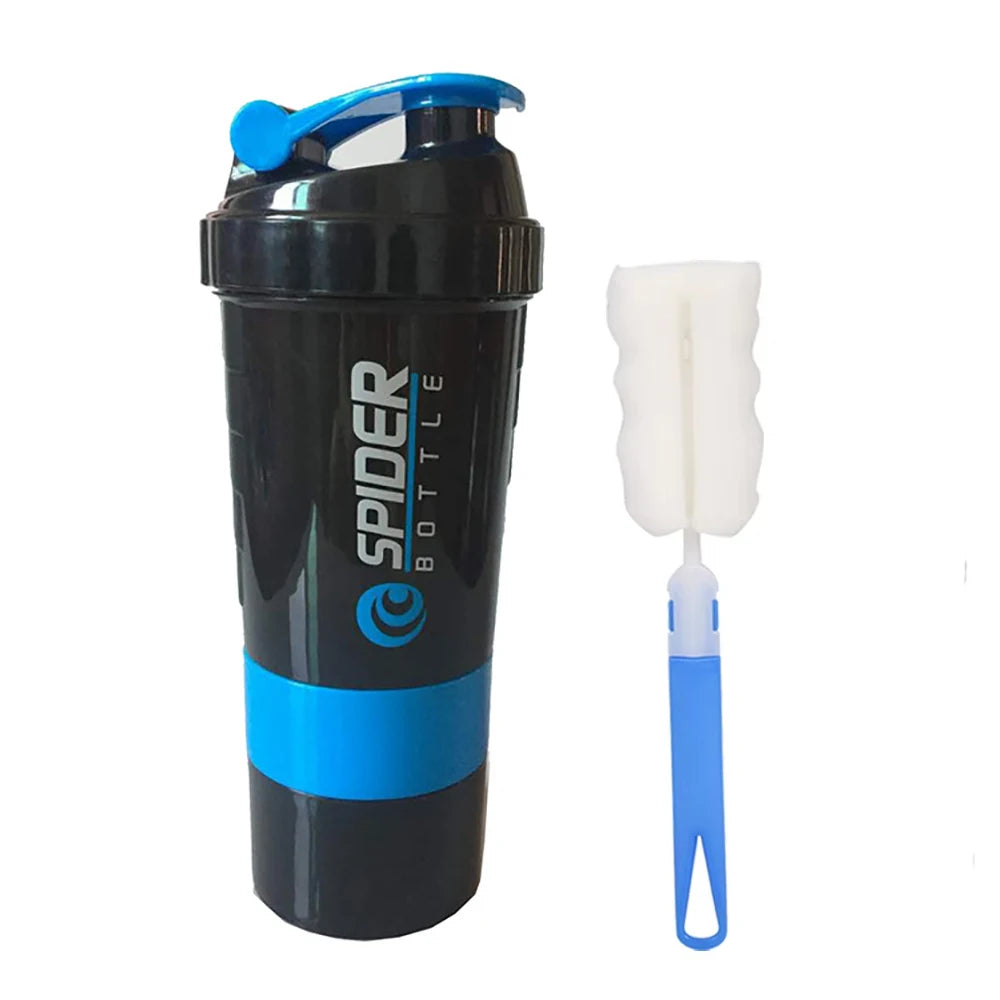 3 Layer Protein Shaker Bottle with Powder Storage