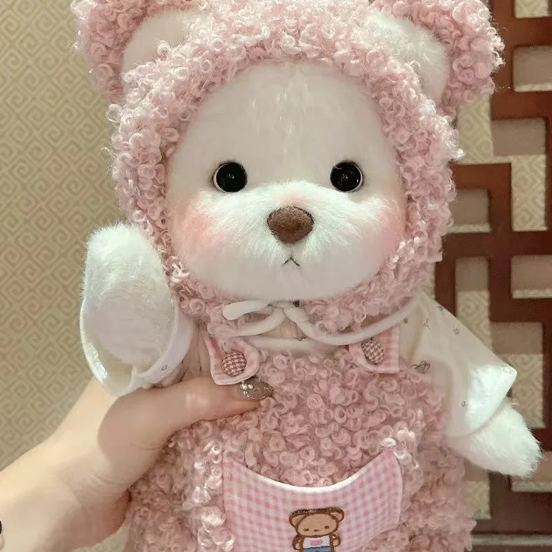 Dress-Up Teddy Bear Plush Toy with Changeable Outfits – Cute Stuffed Animal Doll