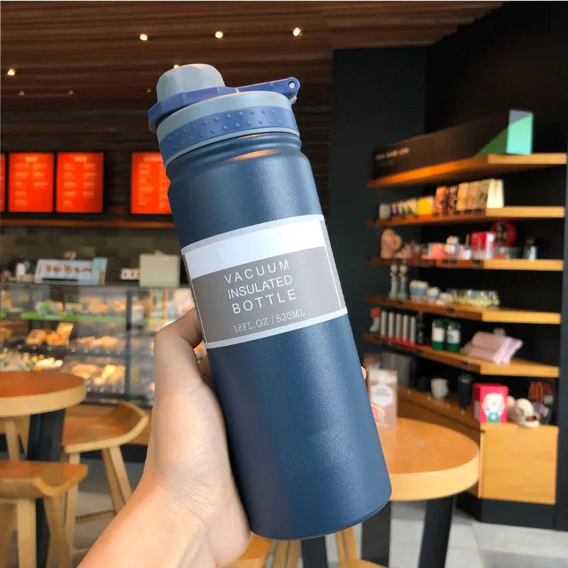 Stainless Steel Vacuum Insulated Water Bottle 750ml – Sports & Travel Thermos