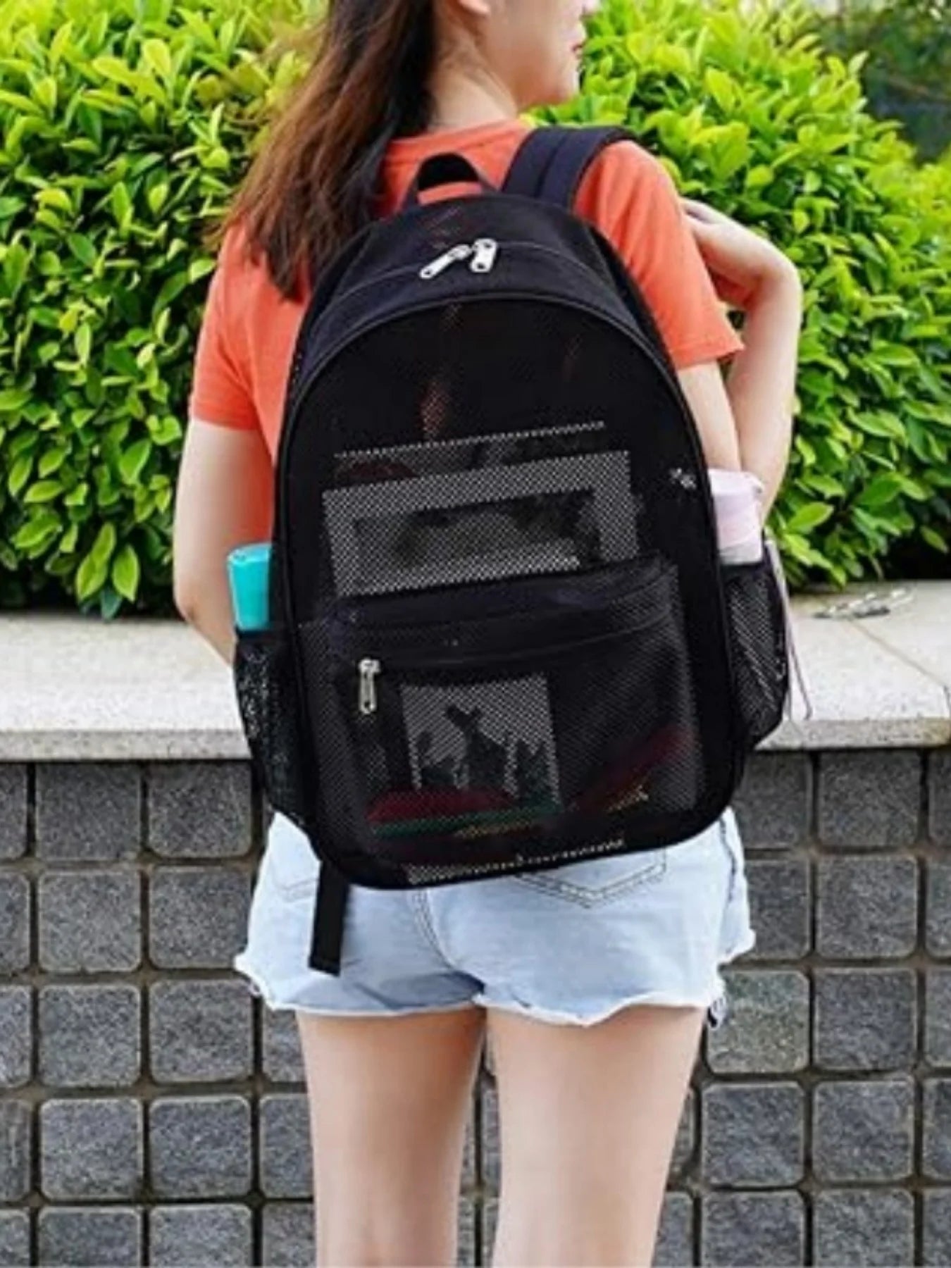Women's Mesh Breathable Backpack – Casual Outdoor Travel Bag