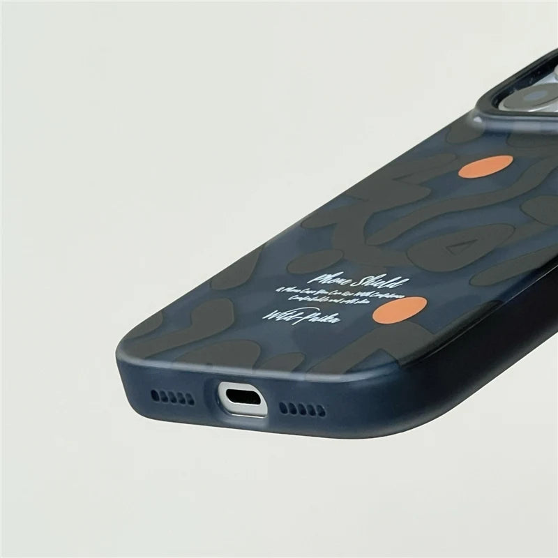 Trendy Graffiti Pattern for Magsafe Wireless Charge iPhone Case