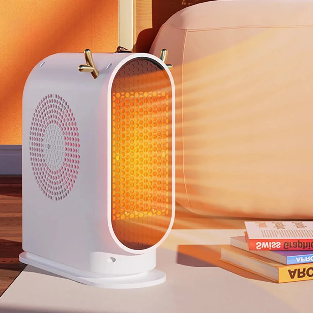 Portable Electric Space Heater 500W with Smart Thermostat Fan