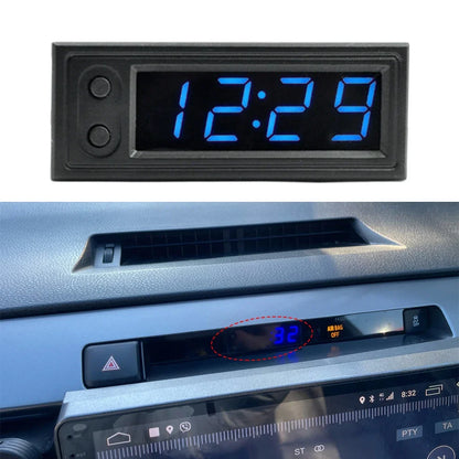 3-in-1 Car Digital Gauge – Clock, Temperature & Voltmeter