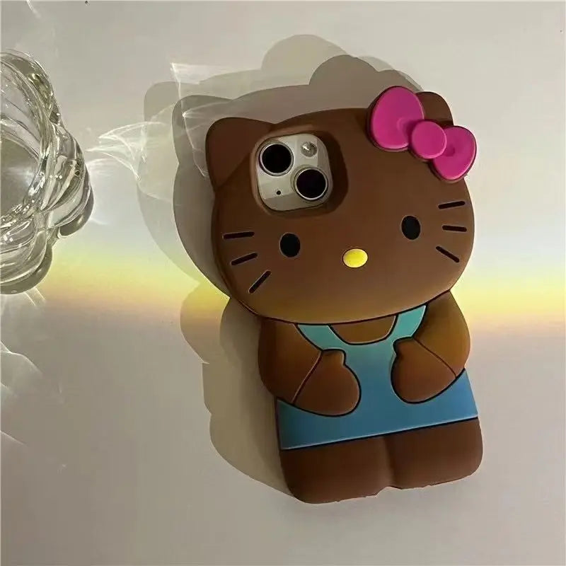 Kitty Cat 3D Silicone Soft iPhone Case