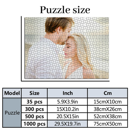 Custom Photo Puzzle – Personalized Cardboard Jigsaw, 35 to 1000 Pieces