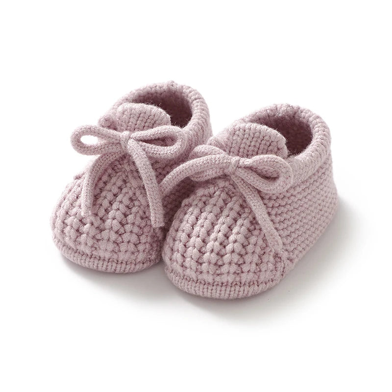 Baby Knit Booties – Soft Sole Anti-Slip First Walker Shoes 0-18M