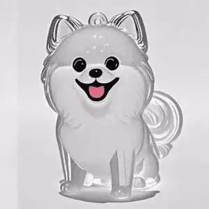 Pet Hair Memorial Keychain – Transparent Dog & Cat Pendant
