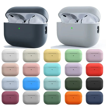 Ultra-Thin Silicone AirPods Case – Slim Matte Protective Cover