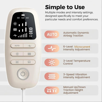 Electric Lumbar Traction Massager – Inflatable Back & Waist Stretcher
