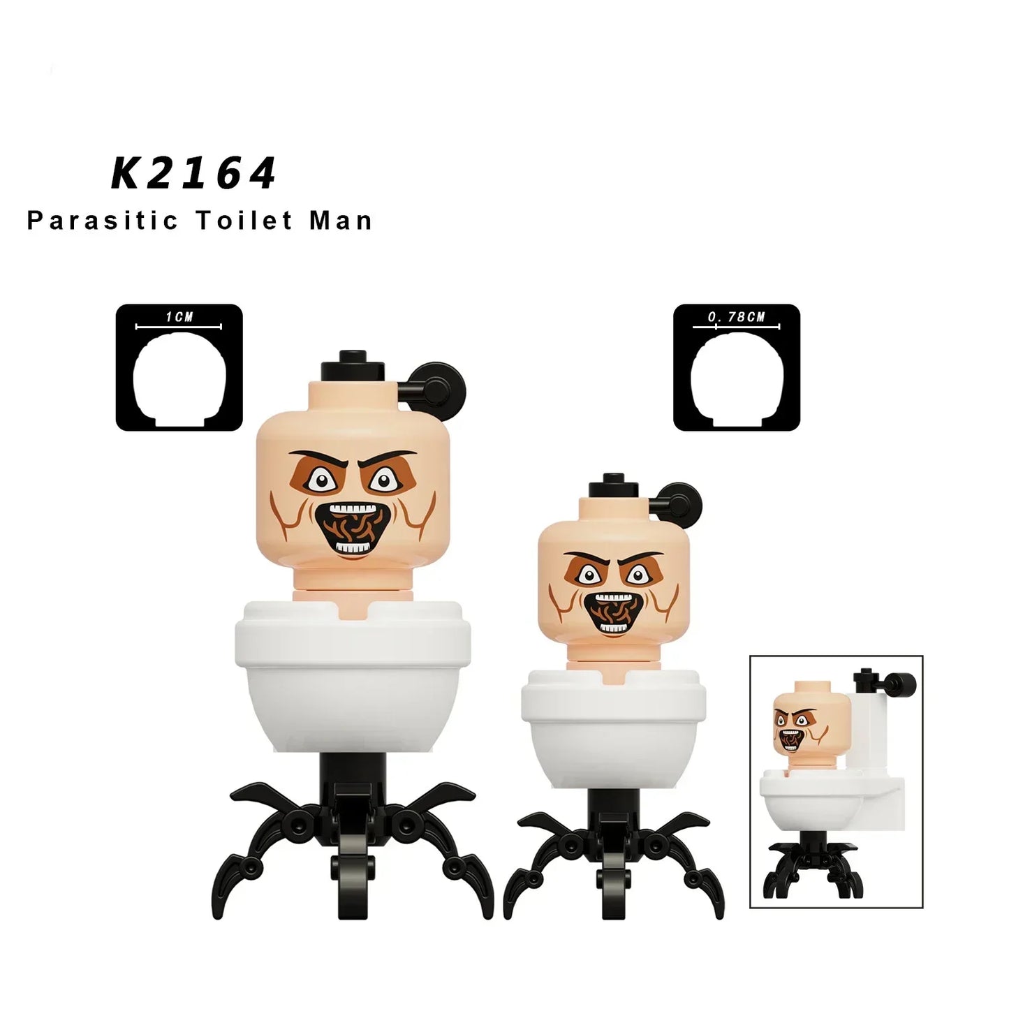 Skibidi Toilet Mini Building Block Figures – TV Man, Cameraman & More
