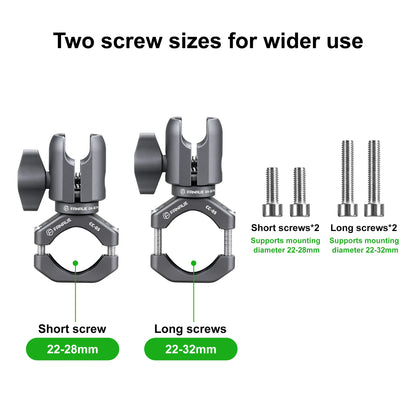 Fanaue Motorcycle Handlebar Mount with Ball Head for Phone & Camera