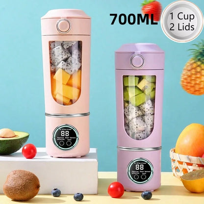 Portable Personal Blender – 700ml 12-Blade Smoothie Maker